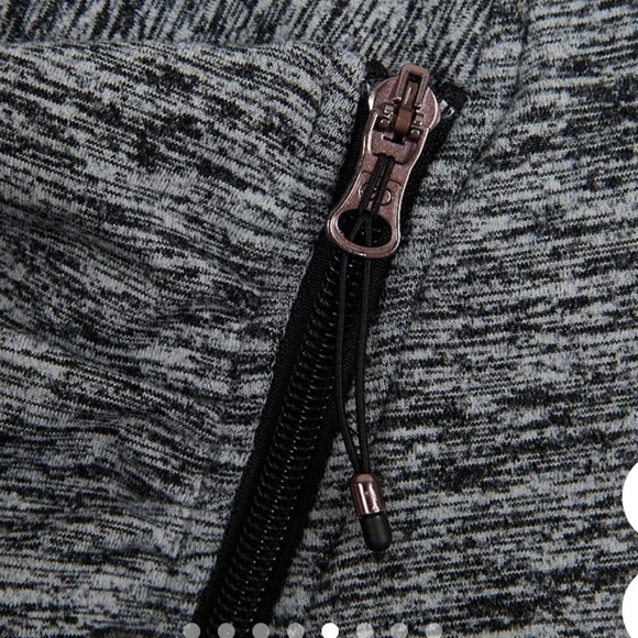 Calia by Carrie Underwood Grey Heather Zip Front Funnel Cozy Jacket Sz S NWOT - Picture 5 of 7